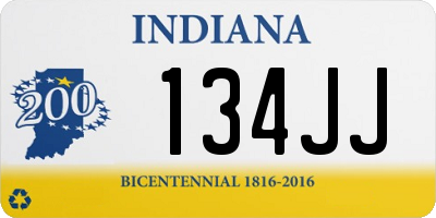 IN license plate 134JJ