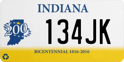 IN license plate 134JK