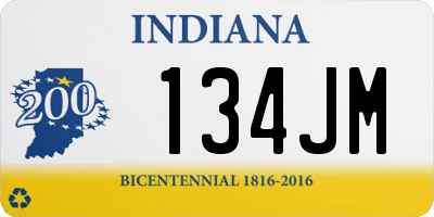 IN license plate 134JM