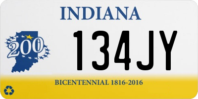 IN license plate 134JY