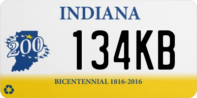 IN license plate 134KB