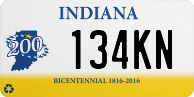 IN license plate 134KN