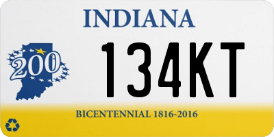 IN license plate 134KT
