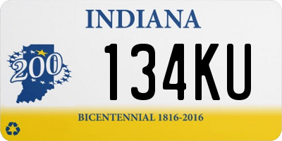 IN license plate 134KU