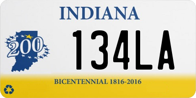 IN license plate 134LA