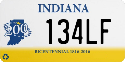 IN license plate 134LF