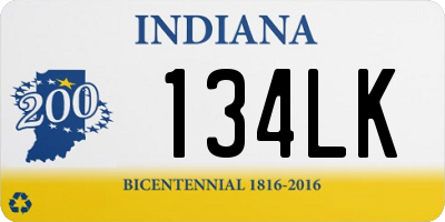 IN license plate 134LK