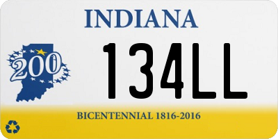 IN license plate 134LL