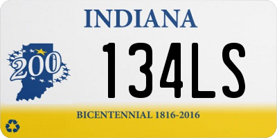 IN license plate 134LS