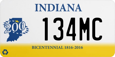 IN license plate 134MC