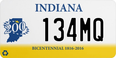 IN license plate 134MQ