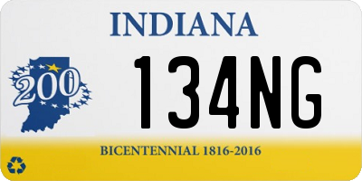 IN license plate 134NG