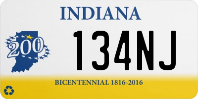 IN license plate 134NJ