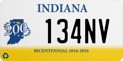 IN license plate 134NV