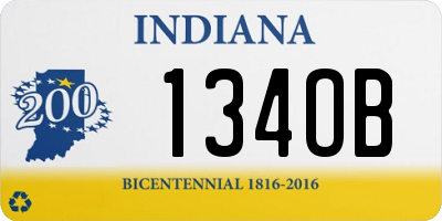 IN license plate 134OB