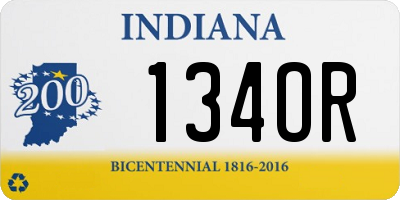 IN license plate 134OR