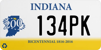 IN license plate 134PK