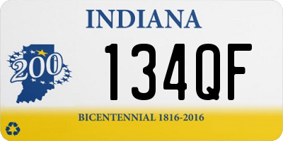 IN license plate 134QF