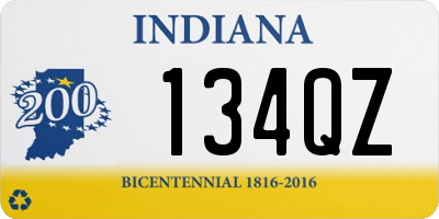 IN license plate 134QZ