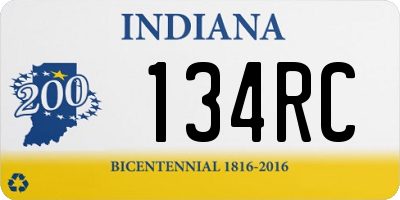 IN license plate 134RC
