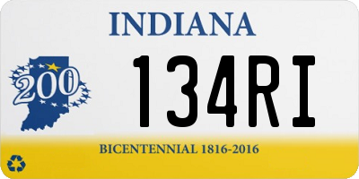 IN license plate 134RI