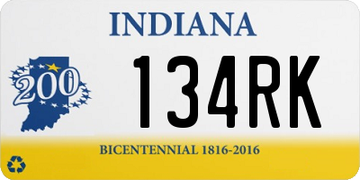 IN license plate 134RK