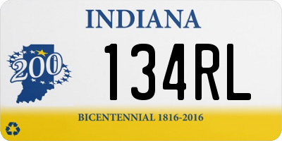 IN license plate 134RL