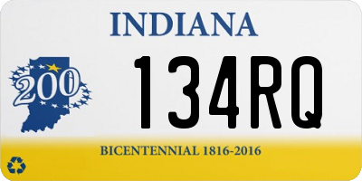 IN license plate 134RQ