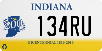 IN license plate 134RU