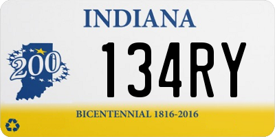 IN license plate 134RY