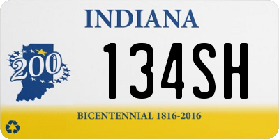 IN license plate 134SH