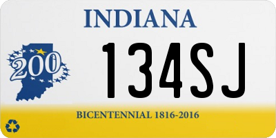 IN license plate 134SJ