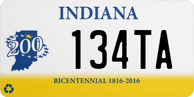 IN license plate 134TA
