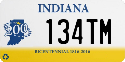 IN license plate 134TM