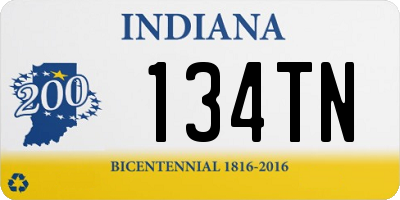 IN license plate 134TN