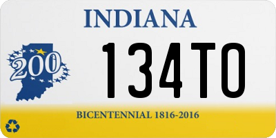 IN license plate 134TO