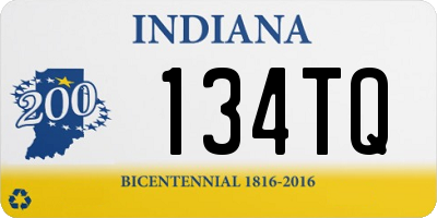 IN license plate 134TQ