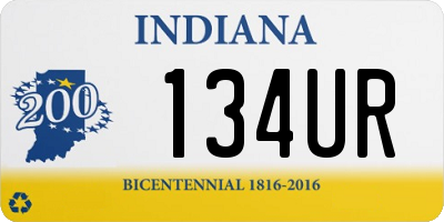 IN license plate 134UR