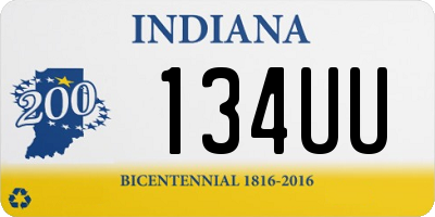 IN license plate 134UU