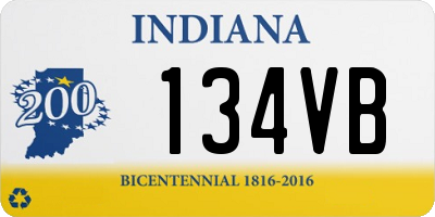 IN license plate 134VB