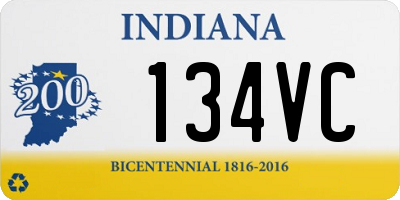 IN license plate 134VC