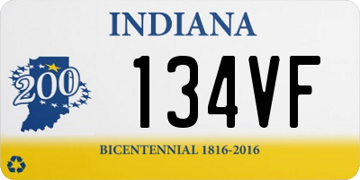 IN license plate 134VF