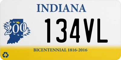 IN license plate 134VL