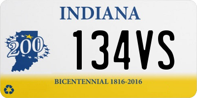 IN license plate 134VS