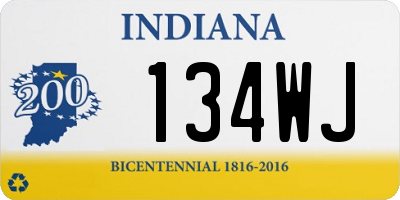 IN license plate 134WJ