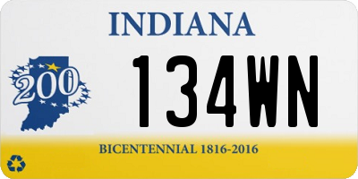 IN license plate 134WN