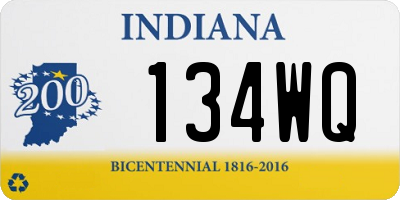 IN license plate 134WQ