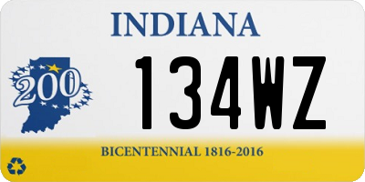 IN license plate 134WZ