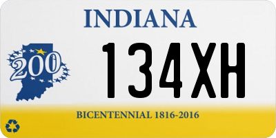 IN license plate 134XH