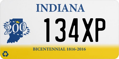 IN license plate 134XP